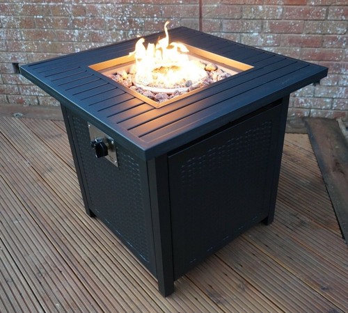 Gas garden fire pit - garden,
