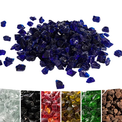 4kg blue tempered fire - tempered, glass