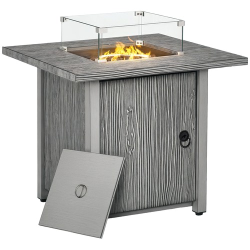 Outsunny gas fire pit - gas,