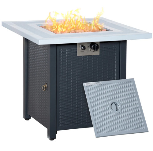 Outdoor propane gas fire pit - outdoor,