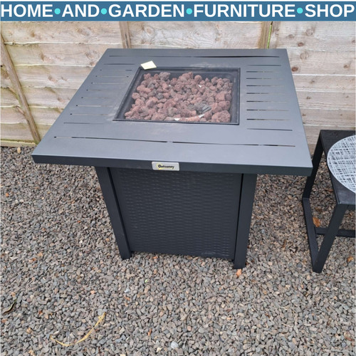 Rattan style gas - rattan, pit