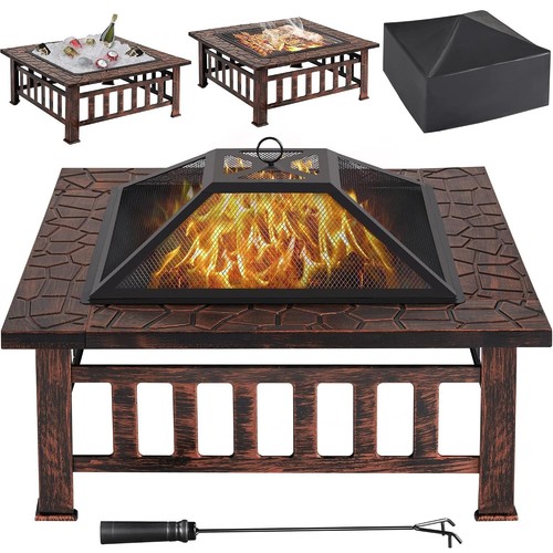 Fire pit for garden in - fire, garden,