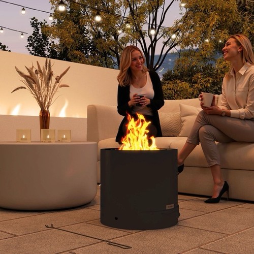 Rattan gas fire - 13, pit