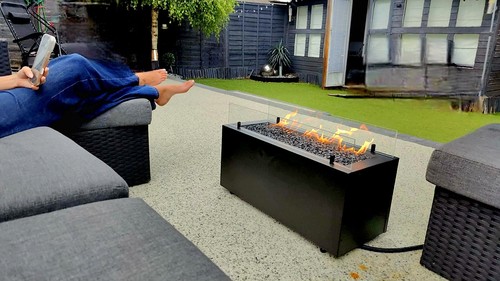 Propane gas fire - propane, pit