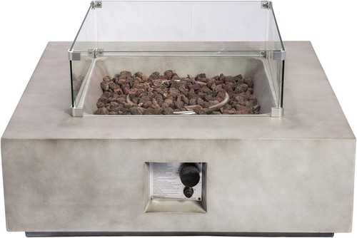 Square gas fire pit - 86,