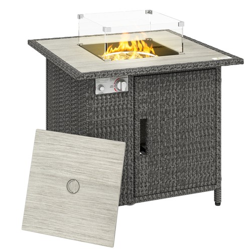 Outsunny rattan gas - outsunny,