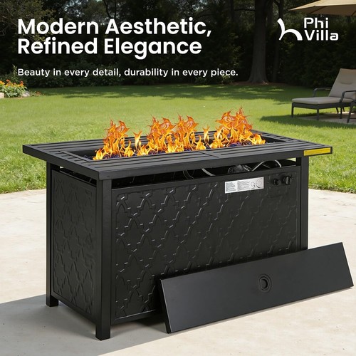Phi villa gas fire - pit, table