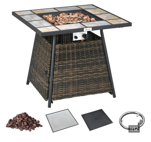 Outsunny square outdoor - outdoor, pe