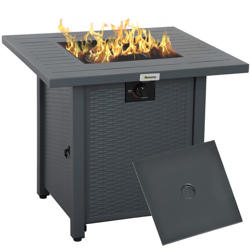 Gas fire pit - fire, with