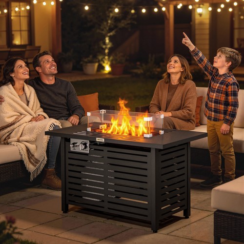 Propane gas fire - gas, pit