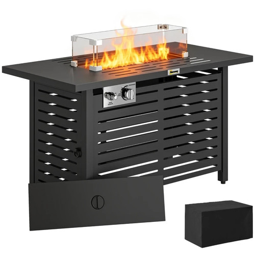 Propane gas fire pit table - gas,