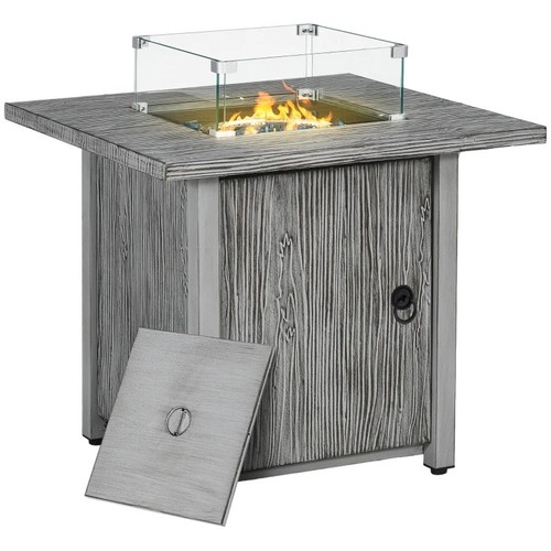 Outdoor gas fire - gas, table