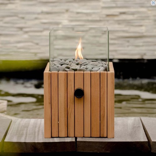 Boho wooden fire pit outdoor - wooden,