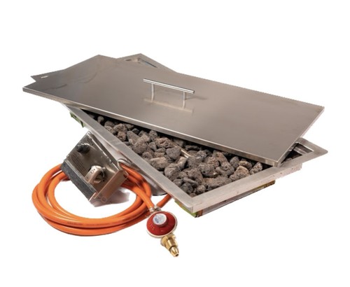 Large gas fire pit burner - pit,