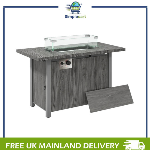 Gas fire pit - pit, table